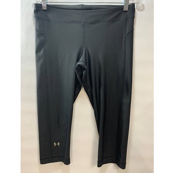 Under Armour Black Cropped Leggings Size S - Picture 1 of 2